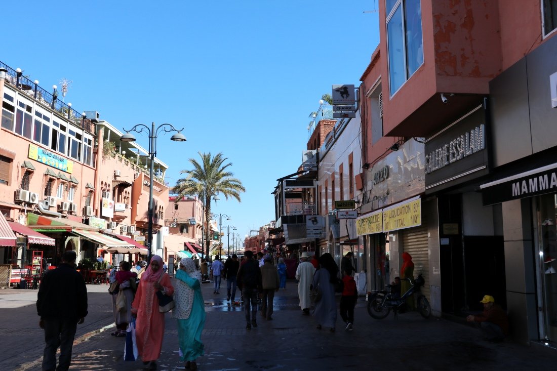 Marrakesch Medina Straße