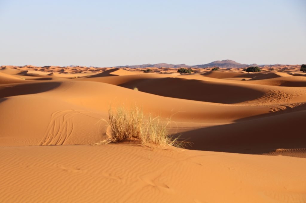Backpacking in Marokko Wüste