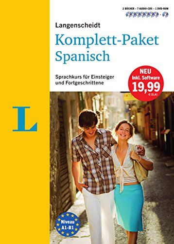 Langenscheidt Komplett-Paket Spanisch - Sprachkurs mit 2 Büchern, 7 Audio-CDs, 1 DVD-ROM, MP3-Download: Sprachkurs für Einsteiger und Fortgeschrittene